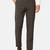 Brown checkered formal trousers