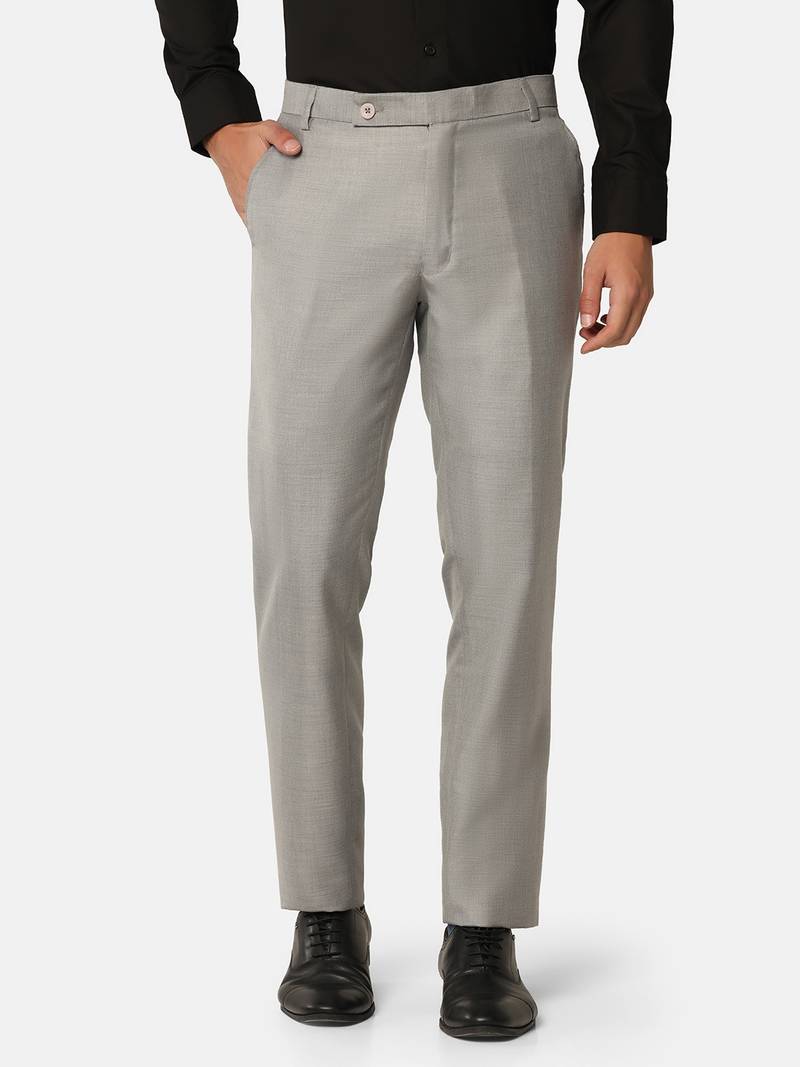 Light grey formal trousers