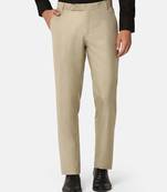 Beige formal trousers