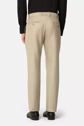 Beige formal trousers