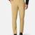 Beige checkered formal trousers
