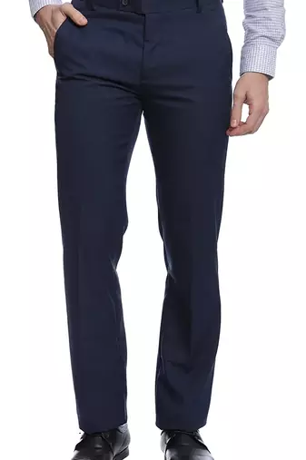 Blue strechable trousers