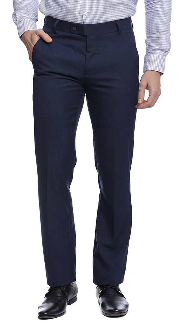 Blue strechable trousers