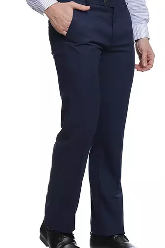 Blue strechable trousers