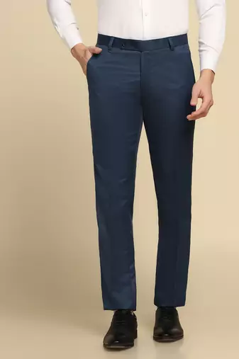 Blue strechable trousers