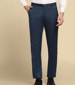 Blue strechable trousers