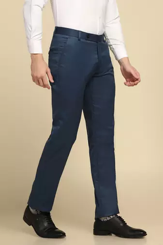 Blue strechable trousers
