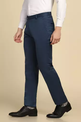 Blue strechable trousers