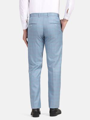 Blue checkered trousers 2