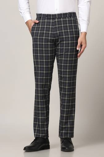 Black checkered trousers