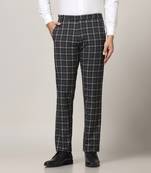 Black checkered trousers
