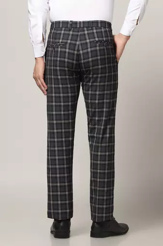 Black checkered trousers