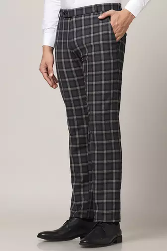 Black checkered trousers