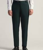 Green formal trousers