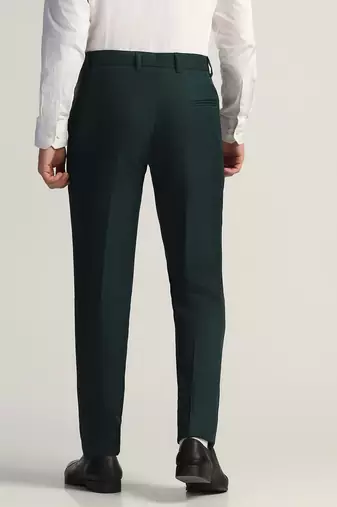 Green formal trousers