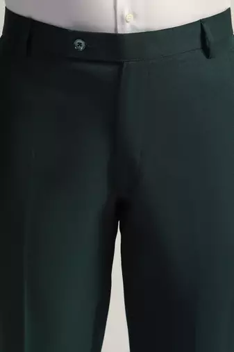 Green formal trousers