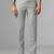 Relaxed fit light grey trousers