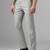 Relaxed fit light grey trousers