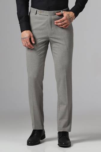 Relaxed fit grey trousers