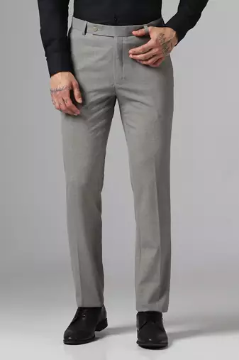 Relaxed fit grey trousers