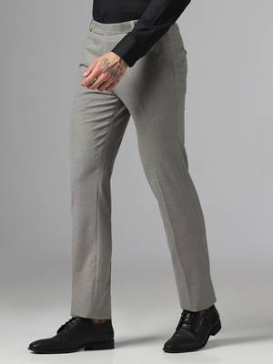 Relaxed fit grey trousers 2