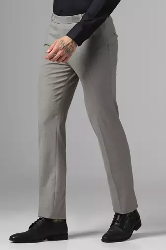 Relaxed fit grey trousers