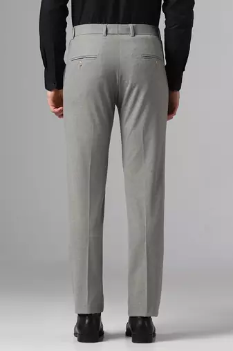 Relaxed fit grey trousers