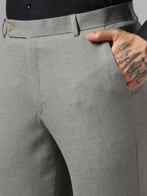 Relaxed fit grey trousers 4