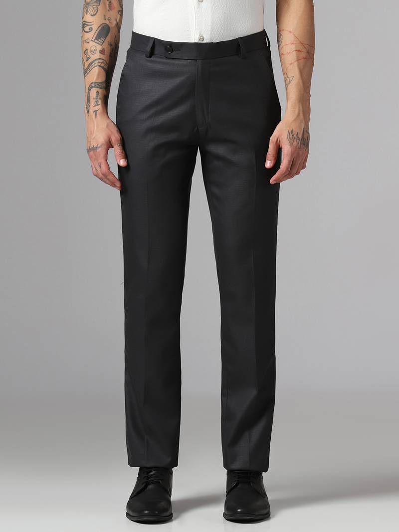 Mens relaxed fit regular trousers
