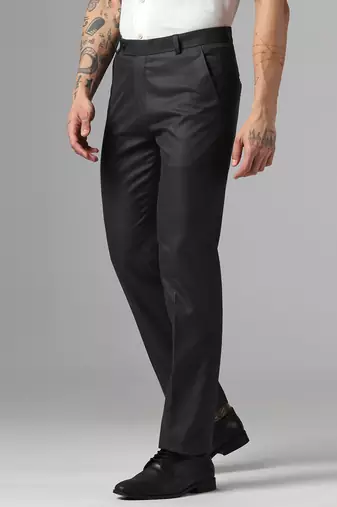 Mens relaxed fit regular trousers