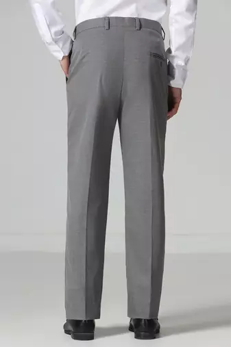 Grey micro checkered trousers