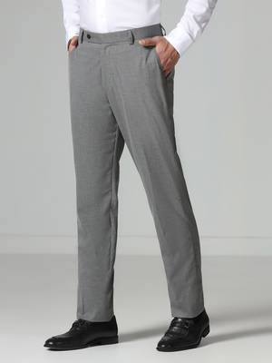 Grey micro checkered trousers 3