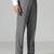 Grey micro checkered trousers