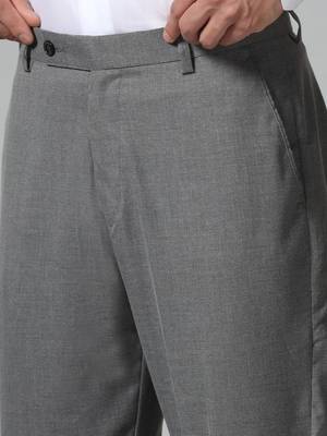 Grey micro checkered trousers 5