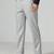 Light grey checkered men trousers