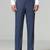 Blue regular fit trousers