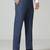 Blue regular fit trousers