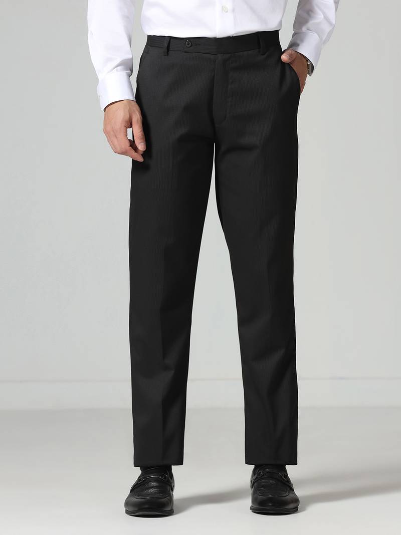 Black stripes trousers