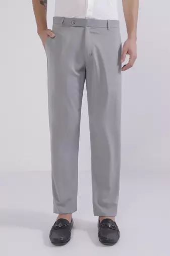 Grey wide leg trousers