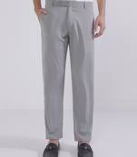 Grey wide leg trousers