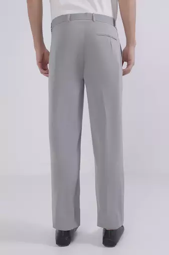 Grey wide leg trousers