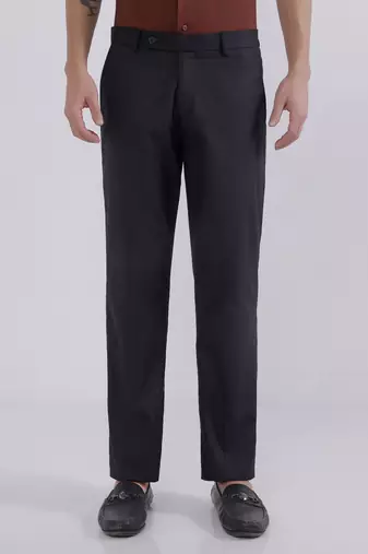 Black linen trousers