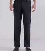 Black linen trousers