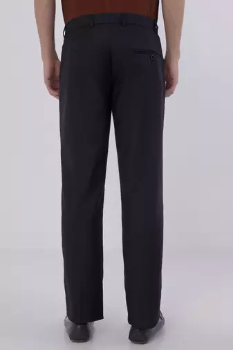 Black linen trousers
