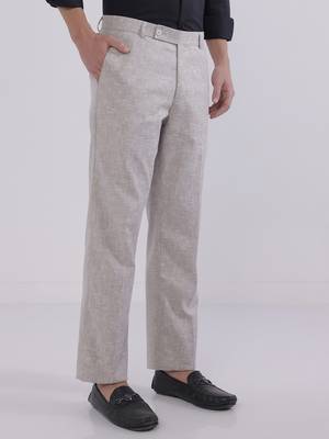 Regular fit linen trousers 5