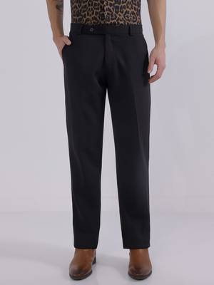 Black wide leg trousers 1