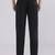 Black wide leg trousers