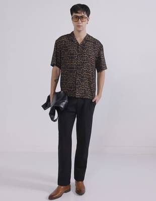 Black wide leg trousers 3