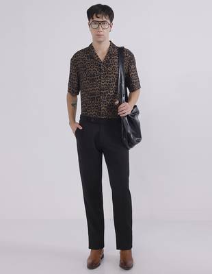 Black wide leg trousers 4