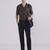 Black wide leg trousers